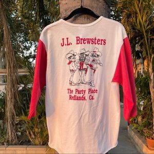 Vintage 3/4 sleeve J. L. Brewsters Party Place Shirt
